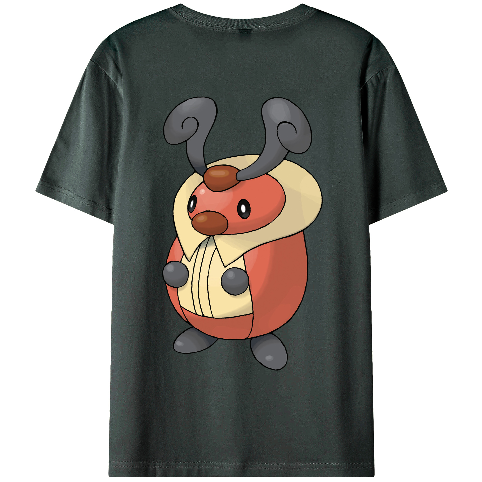 （画像用） ポケットモンスター Pokémon 綿100％ メンズ半袖Tシャツ（バックプリント） 通気性